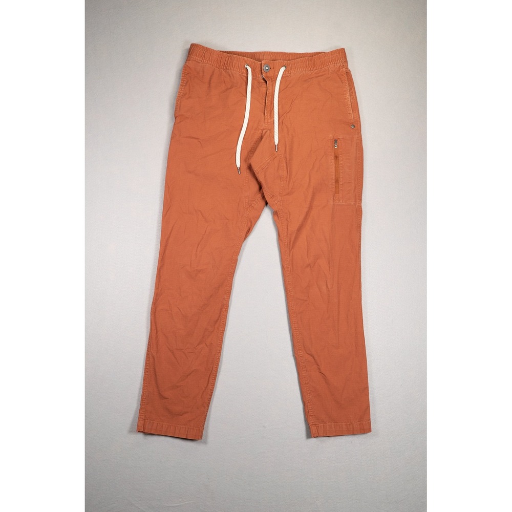 Vuori Ripstop Climber Pants Mens Large Burnt Orange Terracotta Organic Cotton